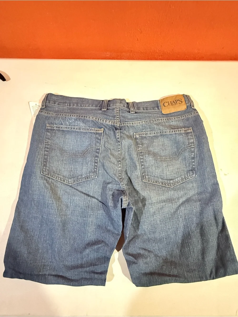 Chaps Men's Denim Straight-Leg Jeans in Blue